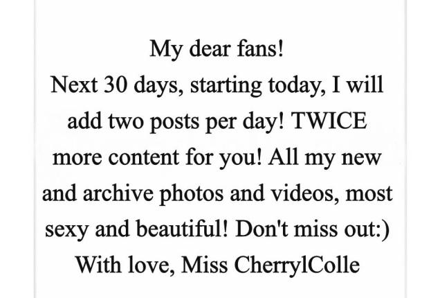 DON'T FORGET TO REBILL YOUR SUBSCRIPTION😄 - Cherryl Colle Official