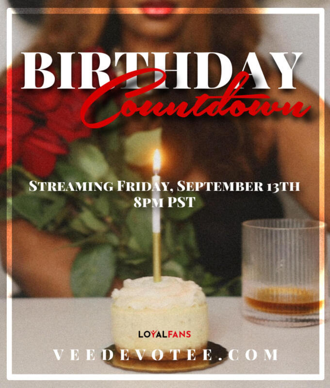 Birthday Countdown Livestream - Supreme Queen Vee Findom Cult Leader ...