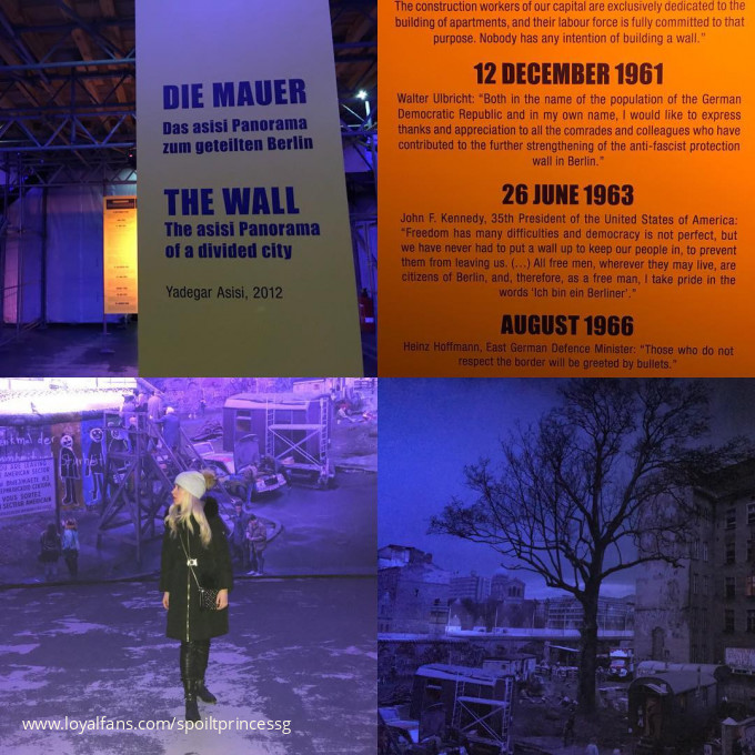 seen a beautiful art exhibition today about the Berlin Wall art
