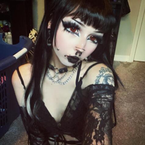 Daily dose of goth girl titties🖤 - Thebunni Official Photos | www