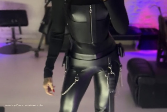 If you disobey me you will be in my dungeon ️ - Mistress Mika Katana