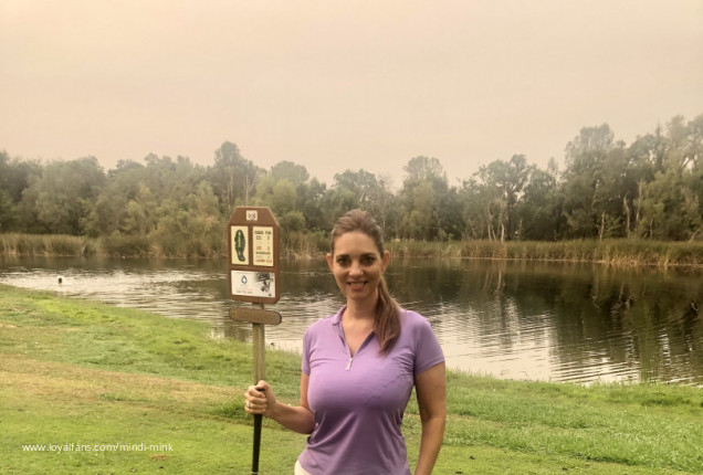 Fun Friday Golf Pic 💜 - Mindi Mink Official Photos | LoyalFans