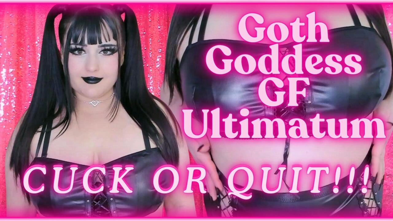 💗New Video! Goth Goddess GF Ultimatum: CUCK OR QUIT?💗 - eevee sugar